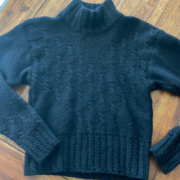 SERAC 100% Wool Black Chunky Sweater size M - Picture 1 of 16